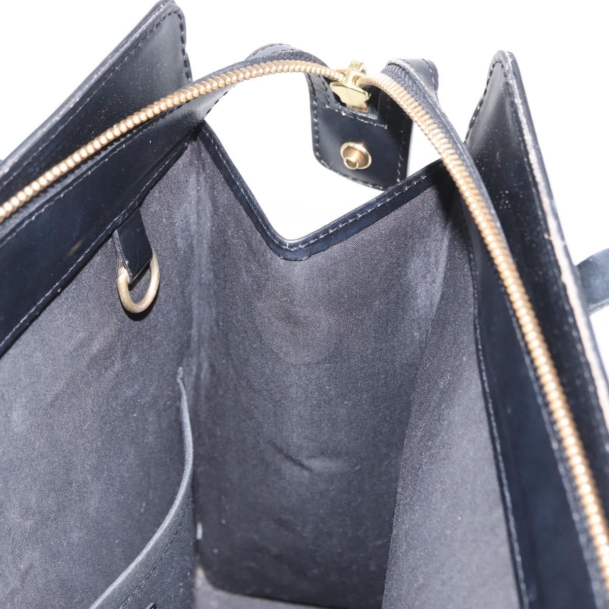 LOUIS VUITTON Epi Croisette PM Tote Bag Black M52492 LV Auth BA10043