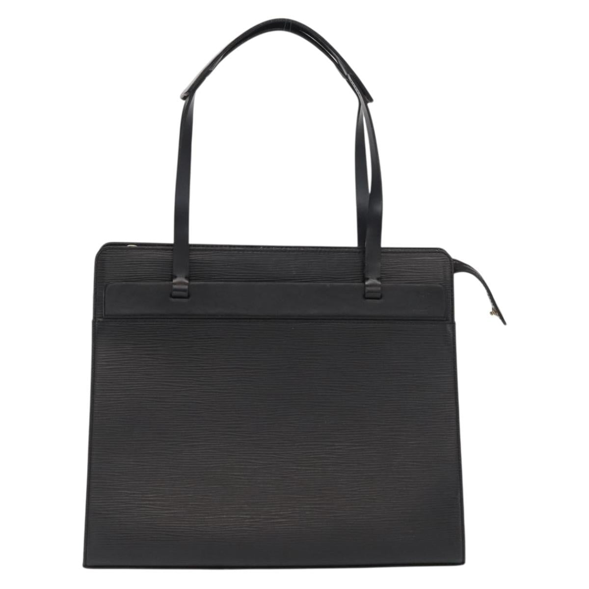 LOUIS VUITTON Epi Croisette PM Tote Bag Black M52492 LV Auth BA10043