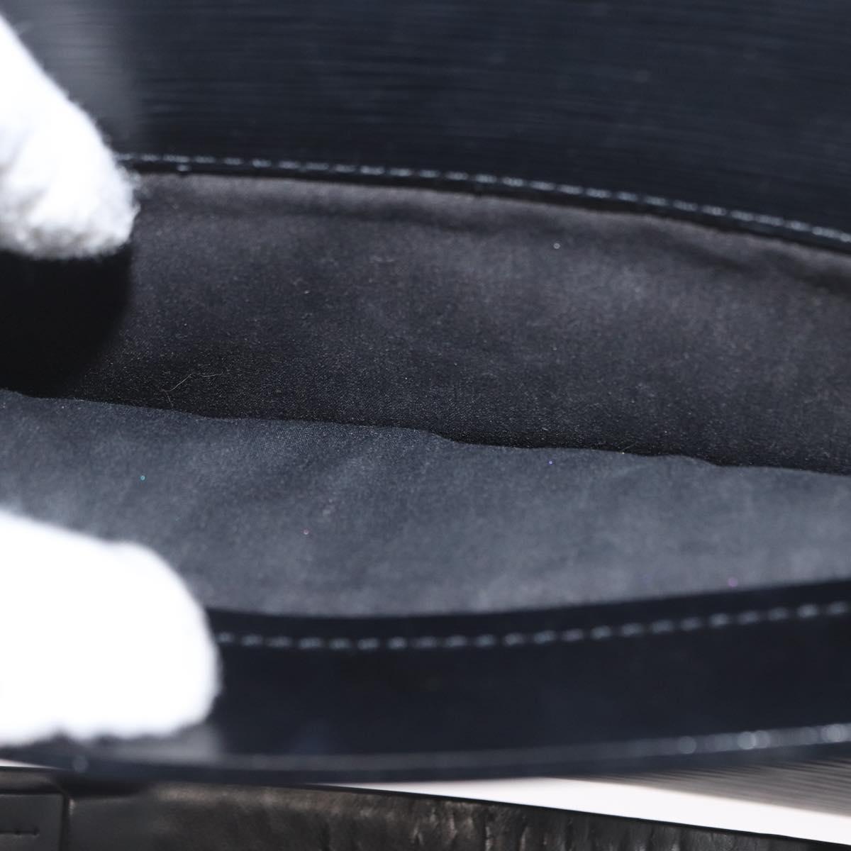 LOUIS VUITTON Epi Croisette PM Tote Bag Black M52492 LV Auth BA10043