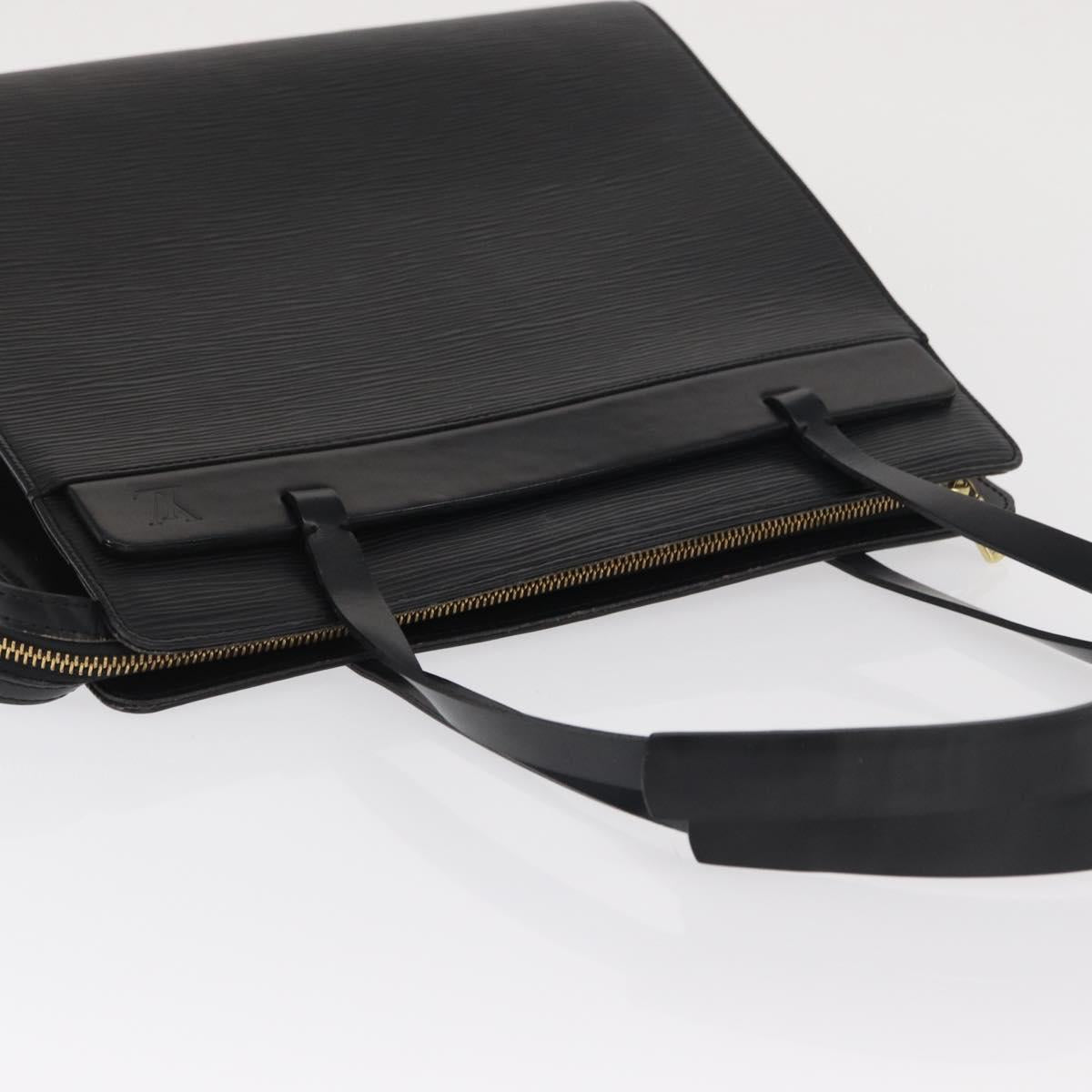 LOUIS VUITTON Epi Croisette PM Tote Bag Black M52492 LV Auth BA10043