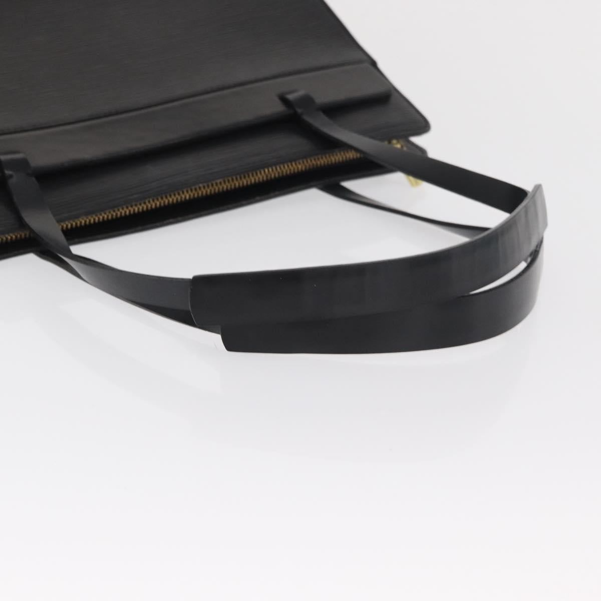 LOUIS VUITTON Epi Croisette PM Tote Bag Black M52492 LV Auth BA10043