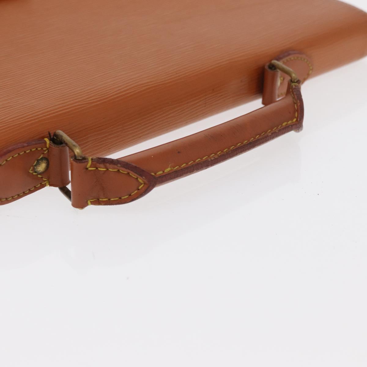 LOUIS VUITTON Epi Serviette Conseiller Briefcase Brown M54423 LV Auth BA10044