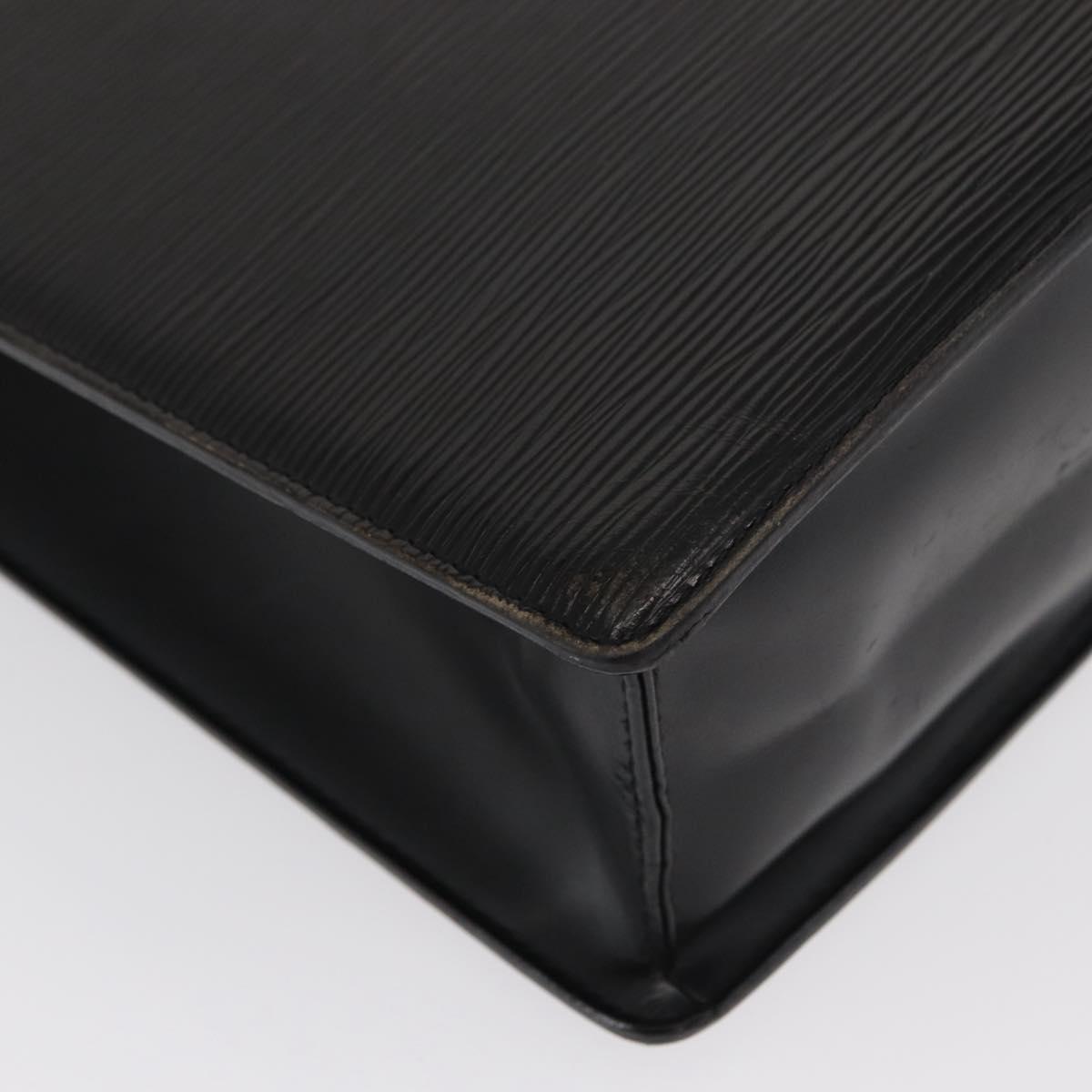 LOUIS VUITTON Epi Sac Plat Hand Bag Black M59082 LV Auth BA10045