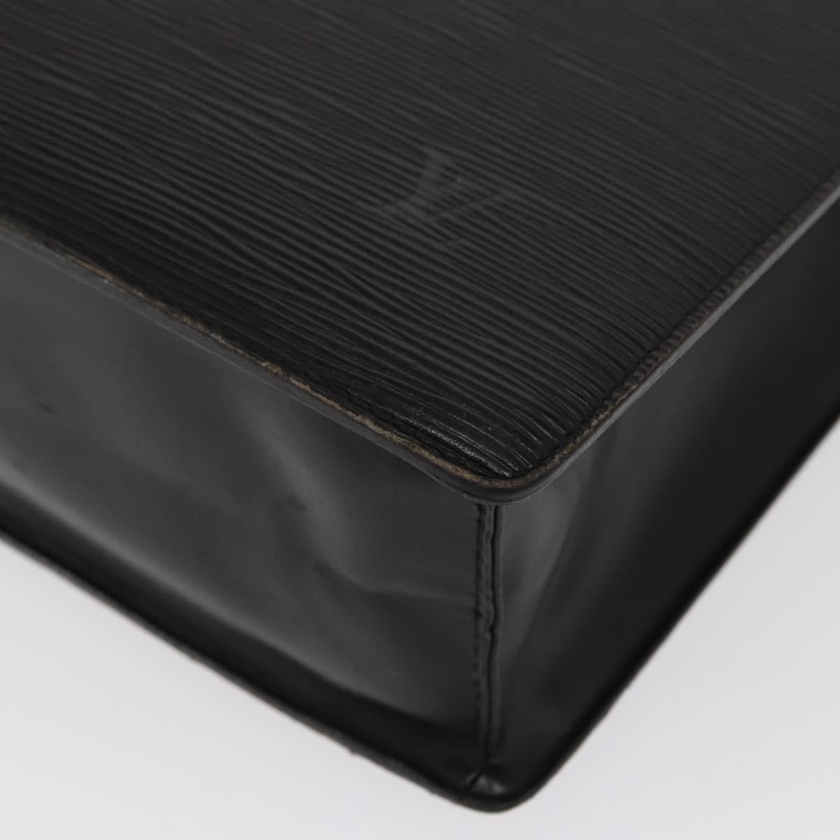 LOUIS VUITTON Epi Sac Plat Hand Bag Black M59082 LV Auth BA10045