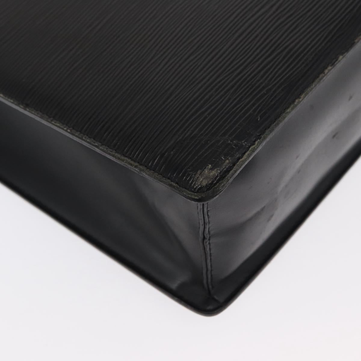 LOUIS VUITTON Epi Sac Plat Hand Bag Black M59082 LV Auth BA10045