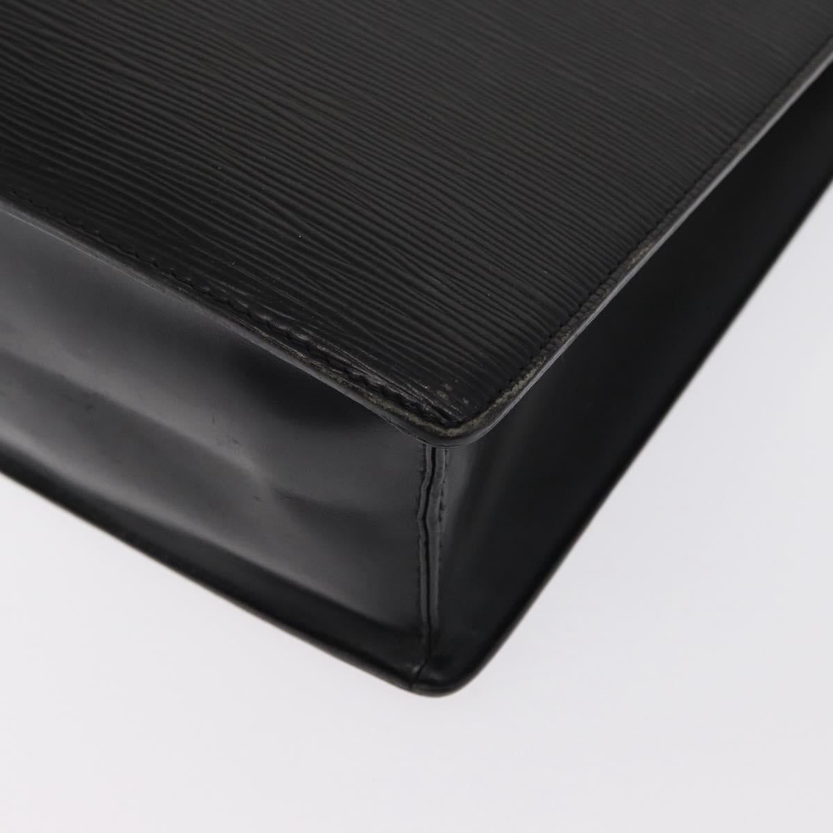 LOUIS VUITTON Epi Sac Plat Hand Bag Black M59082 LV Auth BA10045