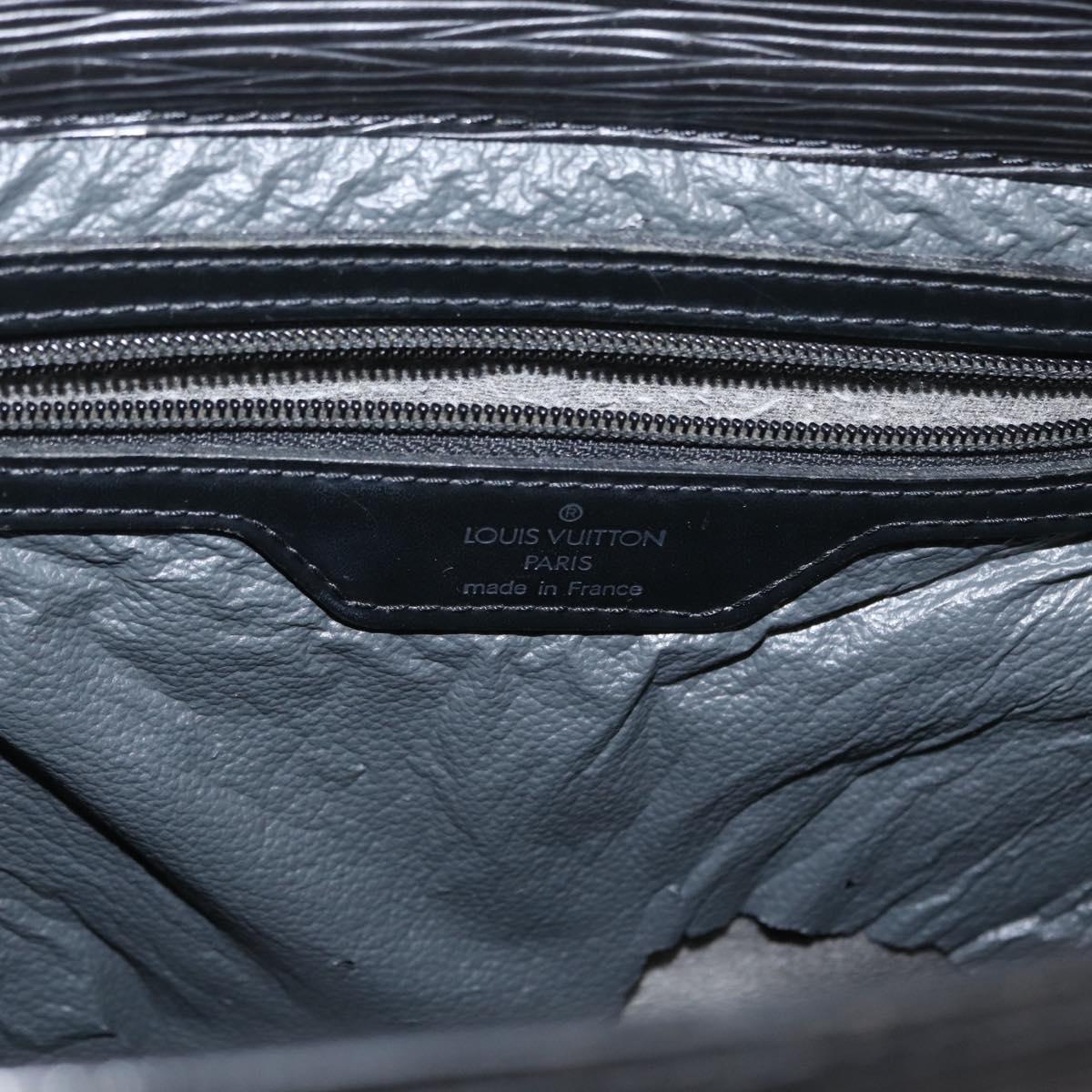 LOUIS VUITTON Epi Sac Plat Hand Bag Black M59082 LV Auth BA10045