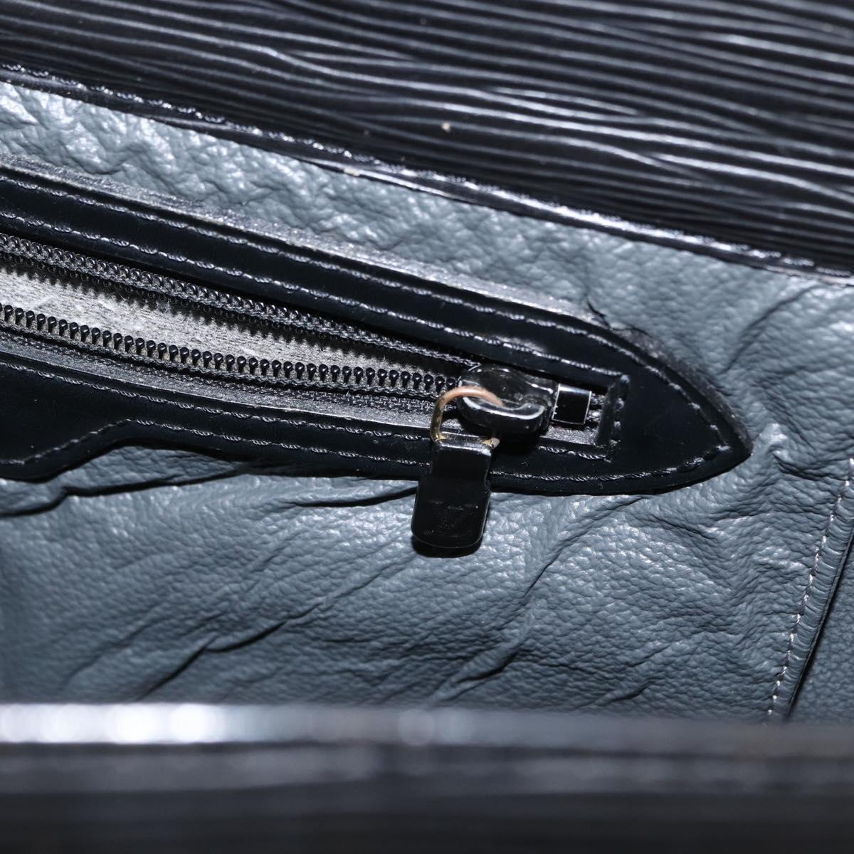 LOUIS VUITTON Epi Sac Plat Hand Bag Black M59082 LV Auth BA10045