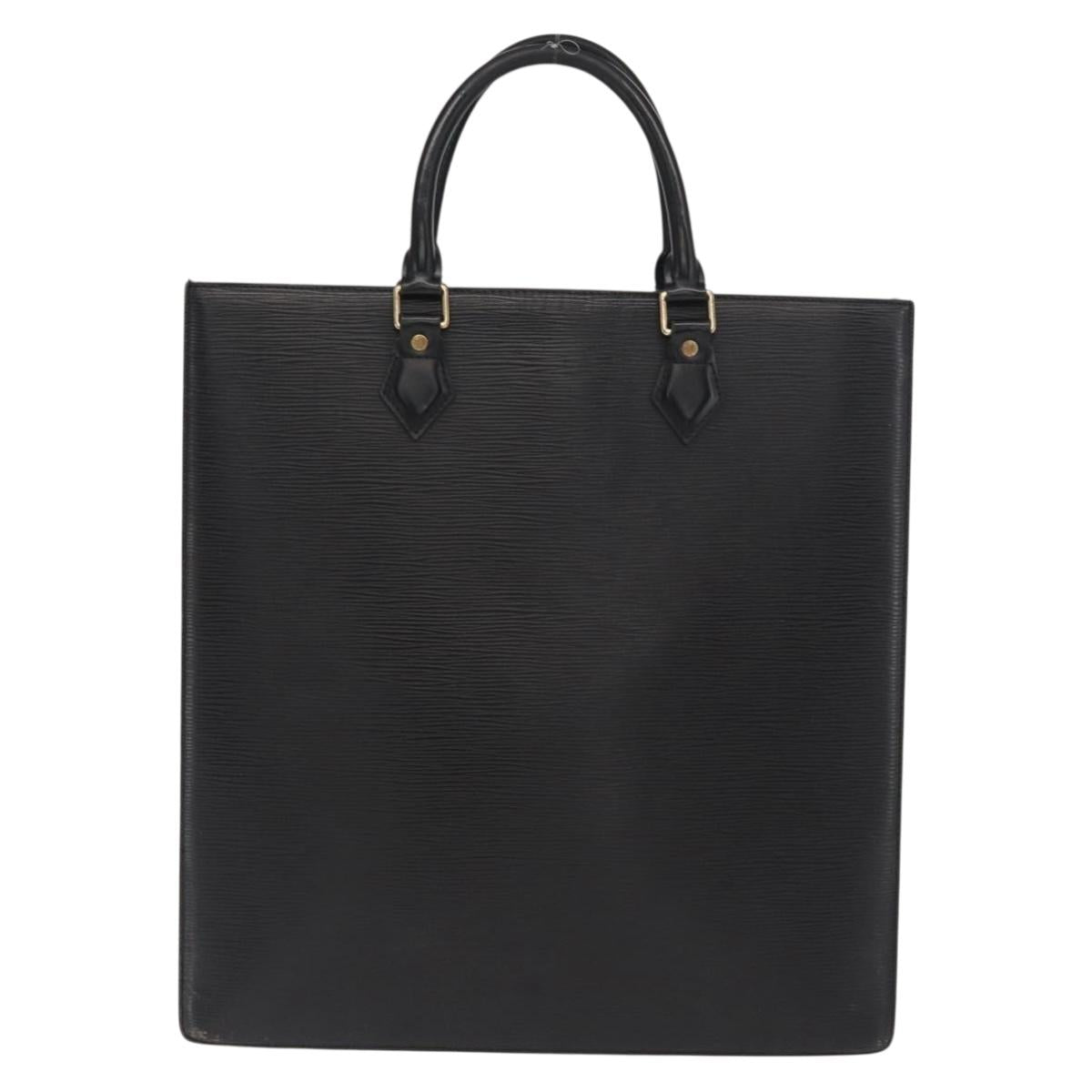 LOUIS VUITTON Epi Sac Plat Hand Bag Black M59082 LV Auth BA10045