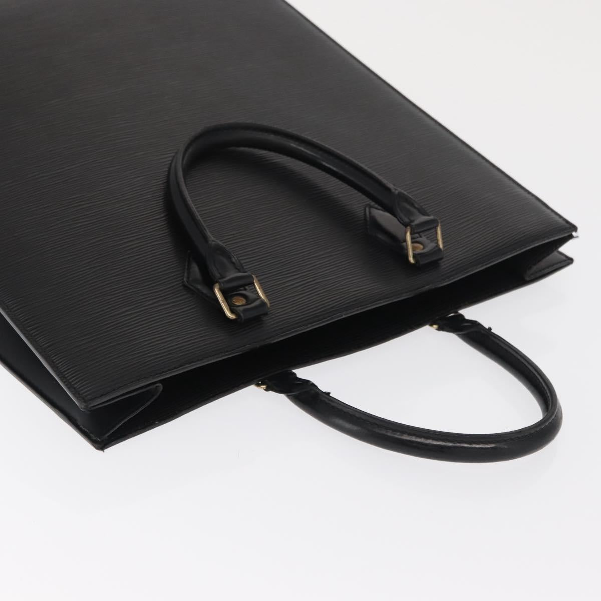 LOUIS VUITTON Epi Sac Plat Hand Bag Black M59082 LV Auth BA10045