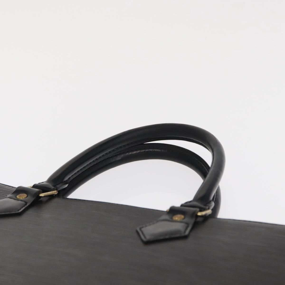 LOUIS VUITTON Epi Sac Plat Hand Bag Black M59082 LV Auth BA10045