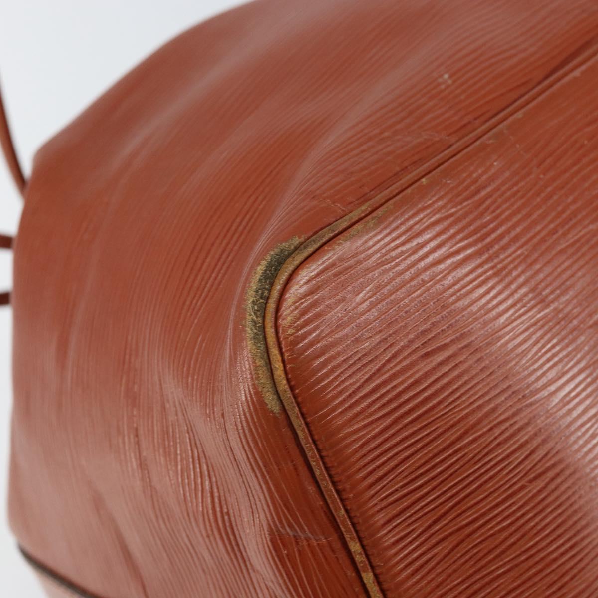 LOUIS VUITTON Epi Petit Noe Shoulder Bag Brown M44103 LV Auth BA10046