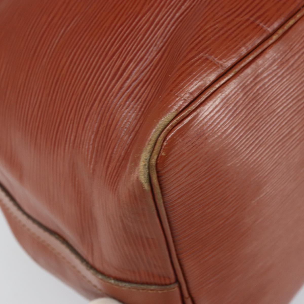 LOUIS VUITTON Epi Petit Noe Shoulder Bag Brown M44103 LV Auth BA10046