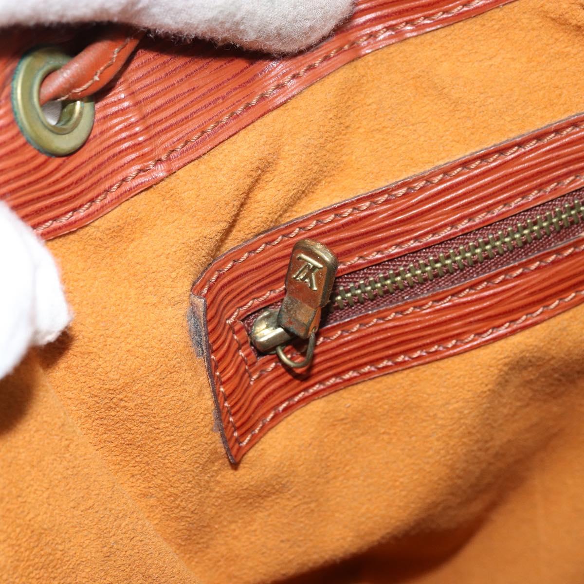 LOUIS VUITTON Epi Petit Noe Shoulder Bag Brown M44103 LV Auth BA10046