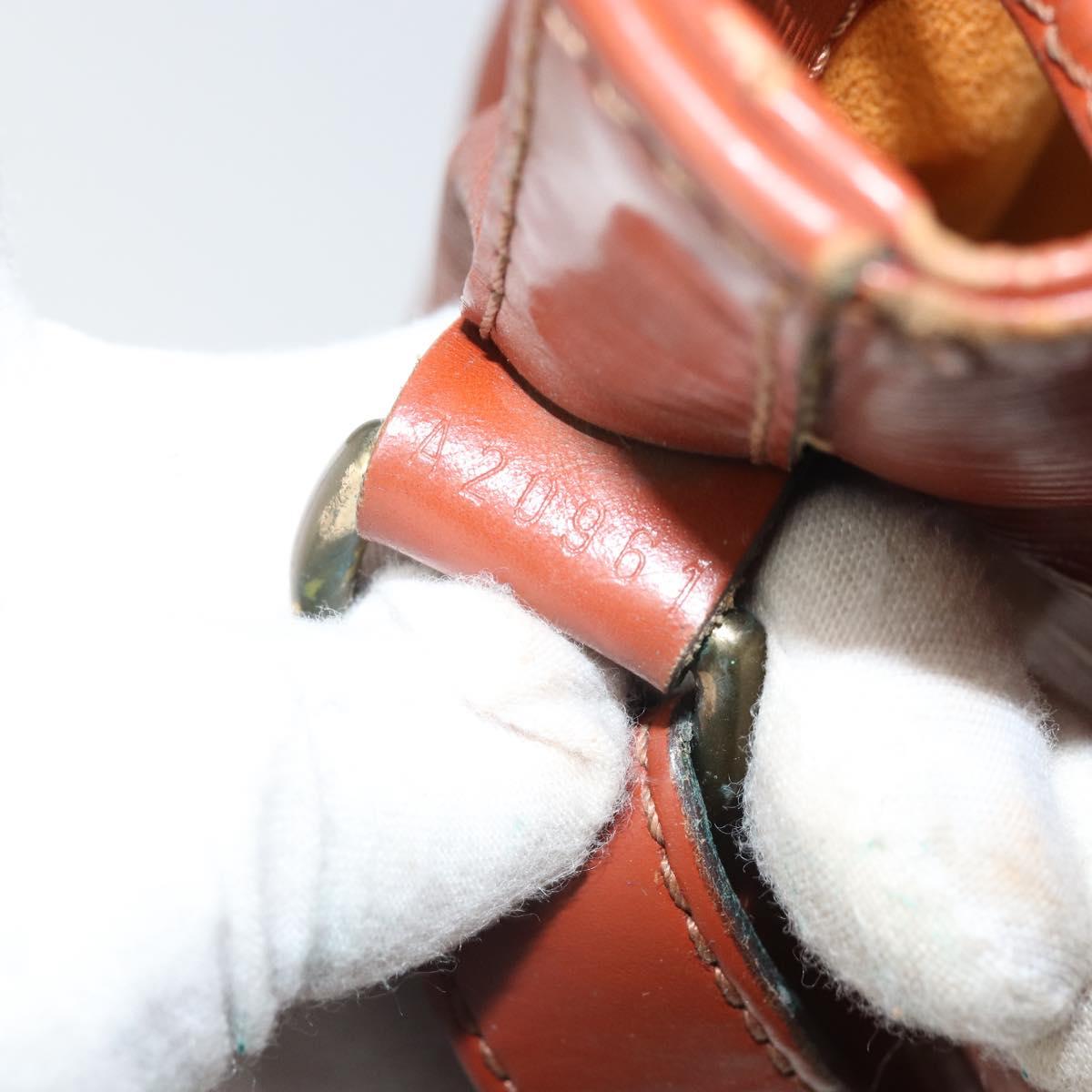 LOUIS VUITTON Epi Petit Noe Shoulder Bag Brown M44103 LV Auth BA10046