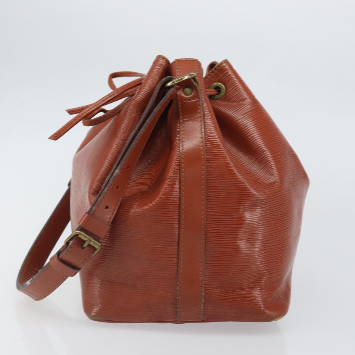 LOUIS VUITTON Epi Petit Noe Shoulder Bag Brown M44103 LV Auth BA10046