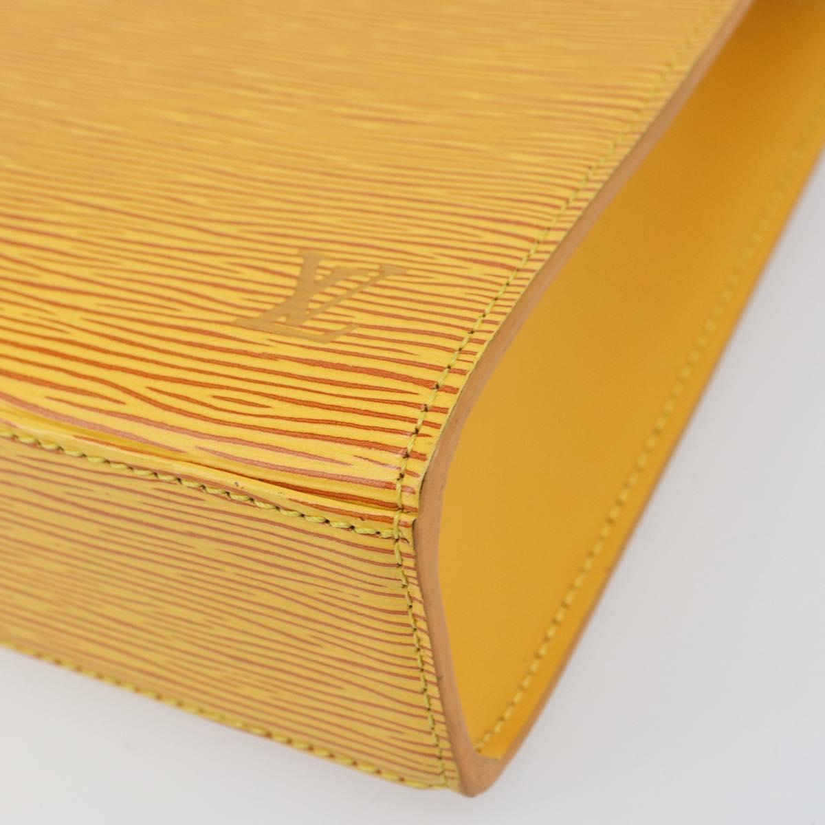 LOUIS VUITTON Epi Malesherbes Bag Tassili Yellow Jonne M52379 LV Auth BA10048