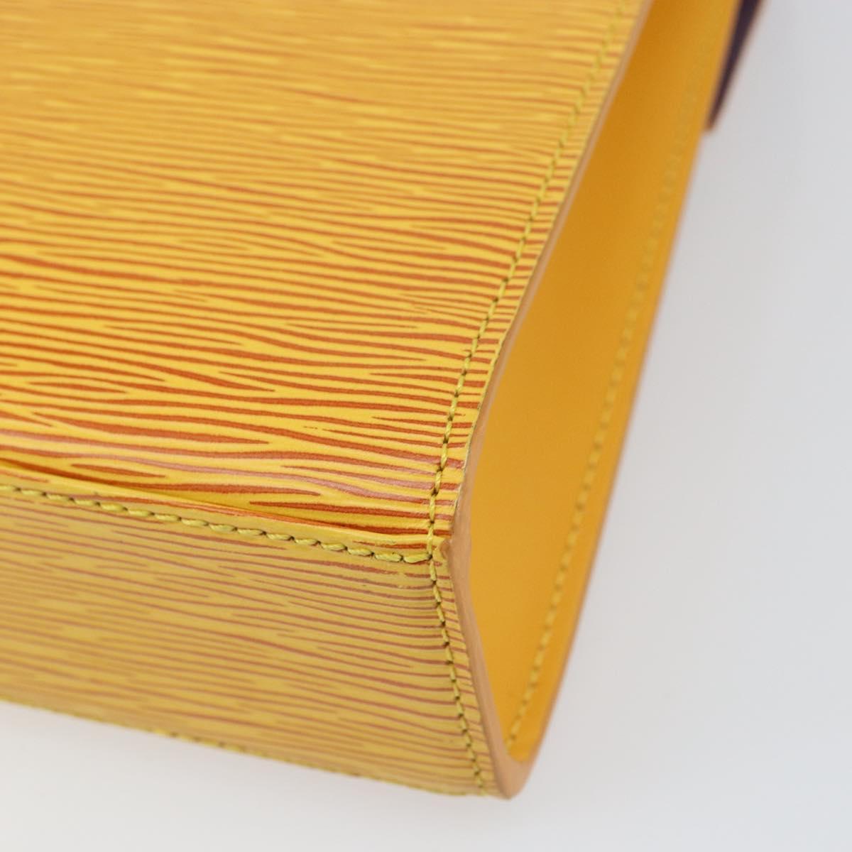 LOUIS VUITTON Epi Malesherbes Bag Tassili Yellow Jonne M52379 LV Auth BA10048