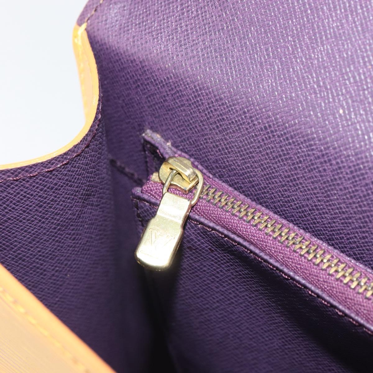 LOUIS VUITTON Epi Malesherbes Bag Tassili Yellow Jonne M52379 LV Auth BA10048