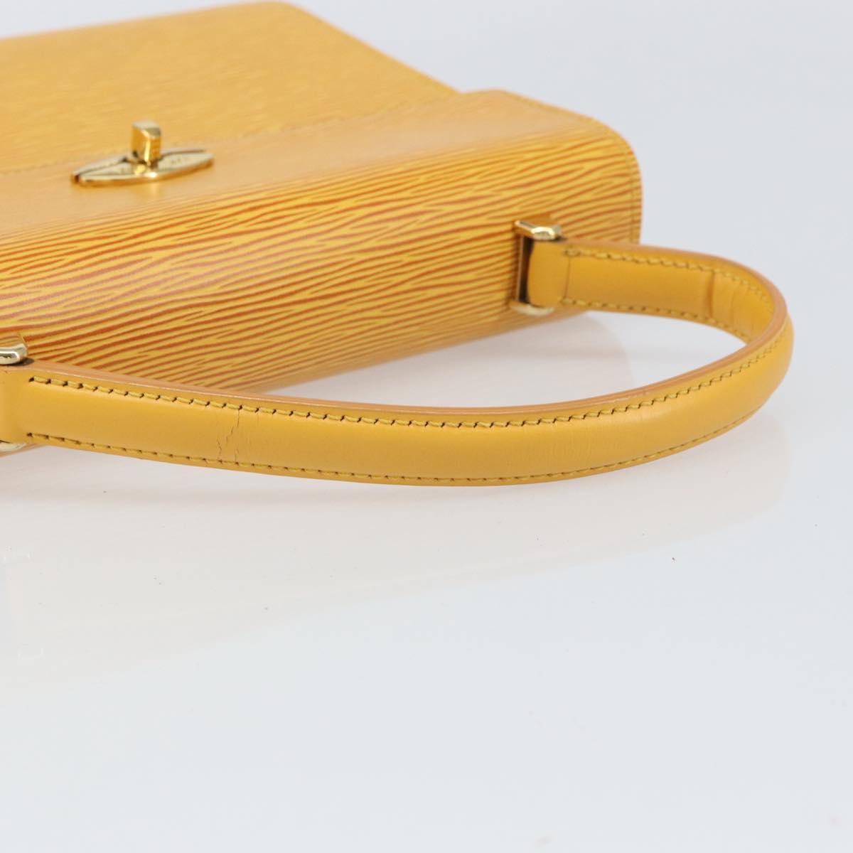 LOUIS VUITTON Epi Malesherbes Bag Tassili Yellow Jonne M52379 LV Auth BA10048