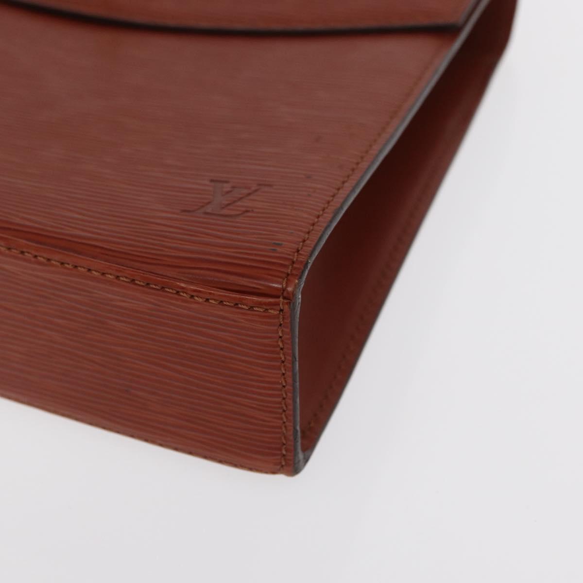 LOUIS VUITTON Epi Malesherbes Hand Bag Brown M52373 LV Auth BA10049