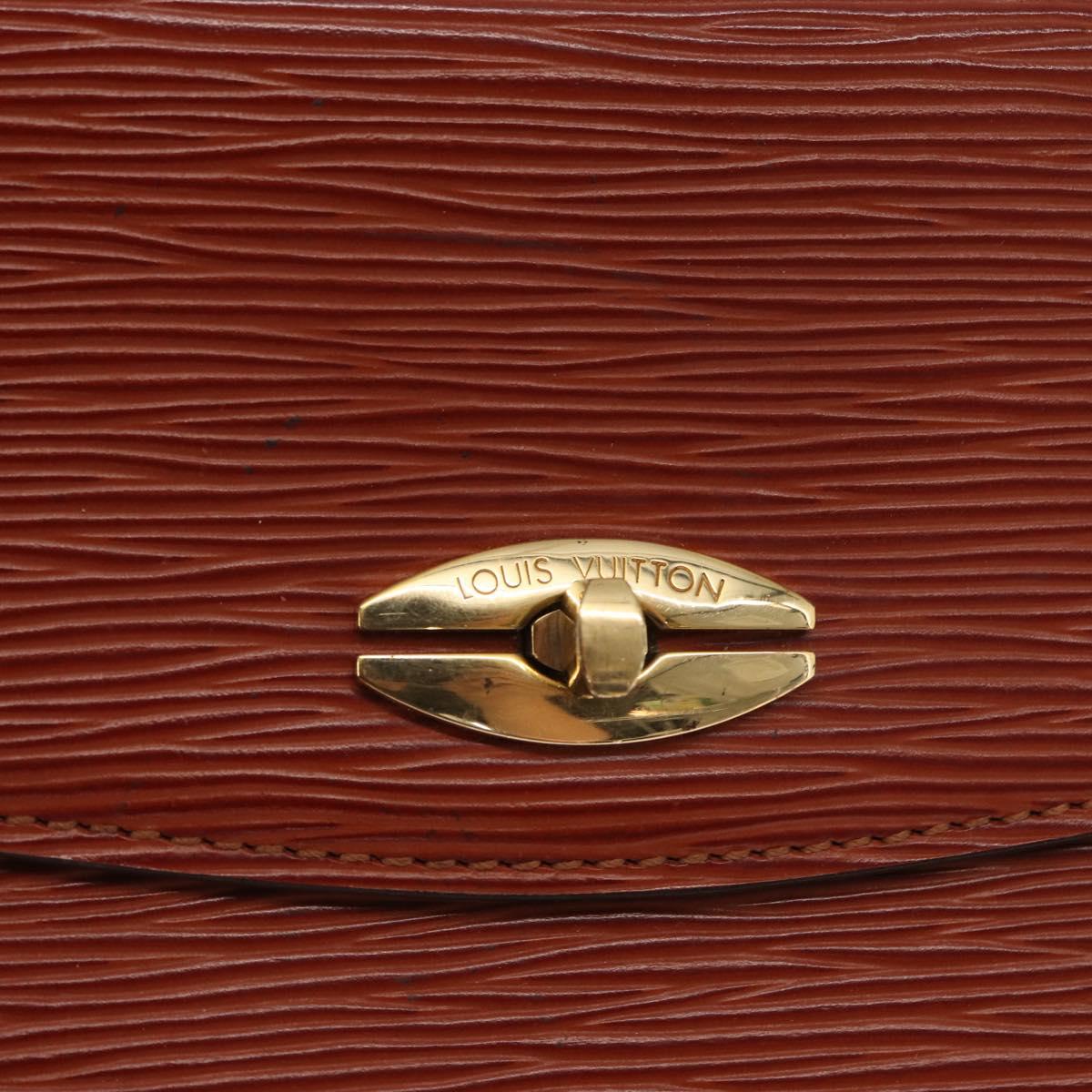 LOUIS VUITTON Epi Malesherbes Hand Bag Brown M52373 LV Auth BA10049