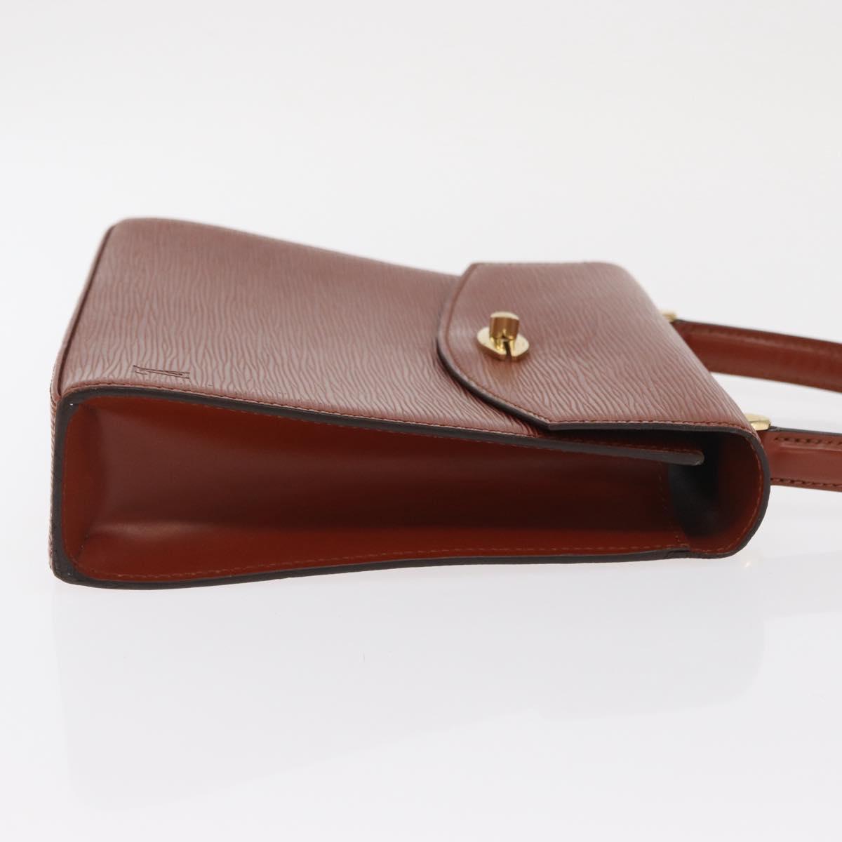 LOUIS VUITTON Epi Malesherbes Hand Bag Brown M52373 LV Auth BA10049