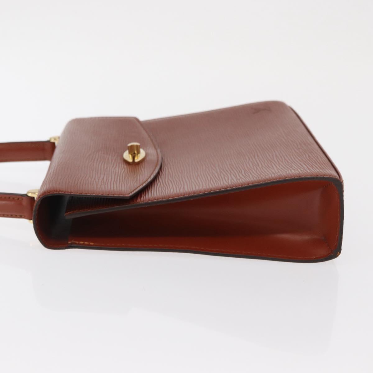 LOUIS VUITTON Epi Malesherbes Hand Bag Brown M52373 LV Auth BA10049