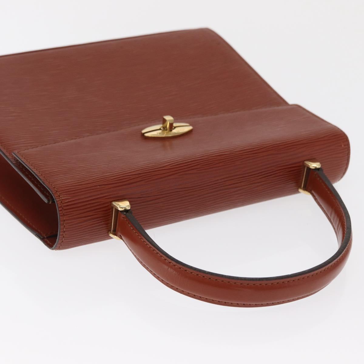 LOUIS VUITTON Epi Malesherbes Hand Bag Brown M52373 LV Auth BA10049