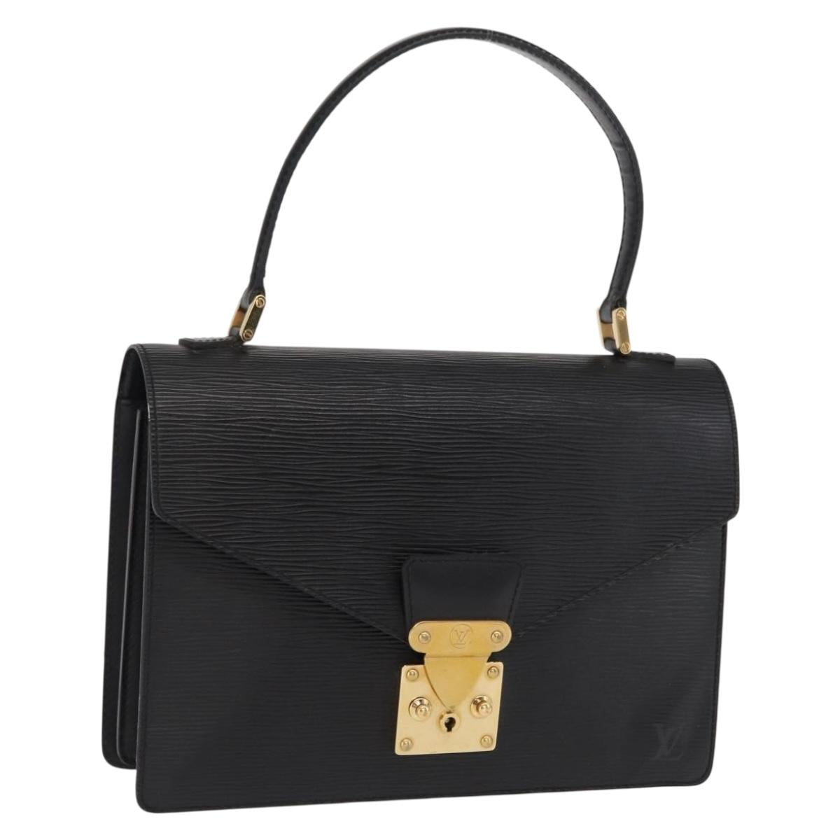 LOUIS VUITTON Epi Concorde Hand Bag Black M52132 LV Auth BA10050