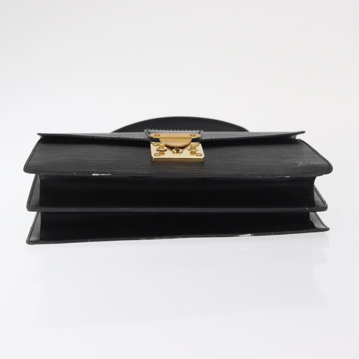 LOUIS VUITTON Epi Concorde Hand Bag Black M52132 LV Auth BA10050