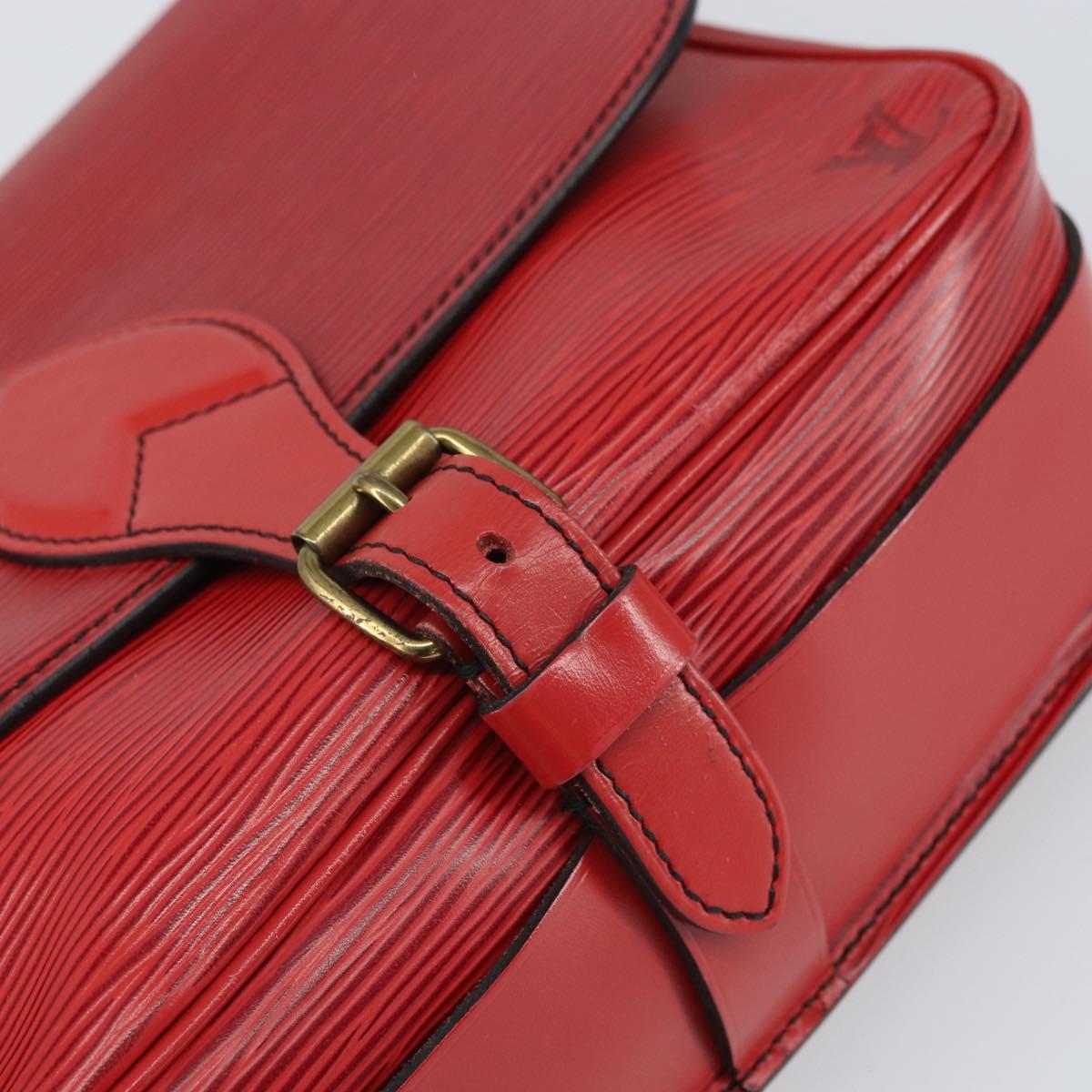 LOUIS VUITTON Epi Cartesier MM Shoulder Bag Red M52247 LV Auth BA10051