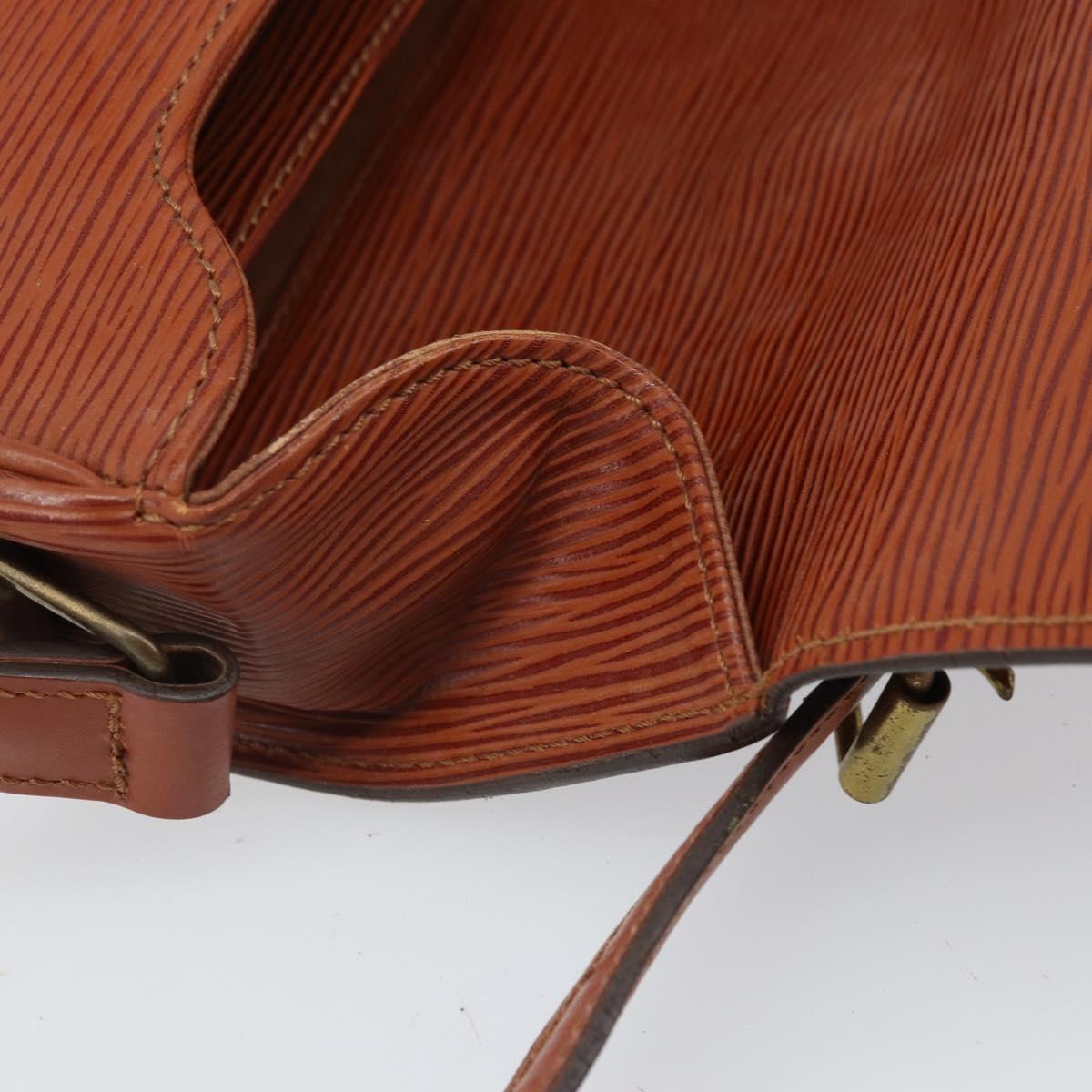 LOUIS VUITTON Epi Cartouchiere MM Shoulder Bag Brown M52243 LV Auth BA10052