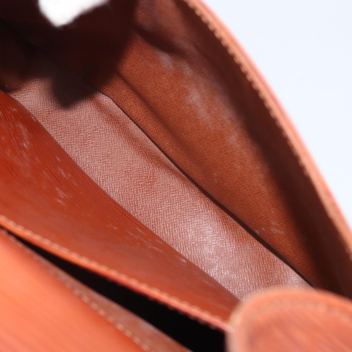 LOUIS VUITTON Epi Cartouchiere MM Shoulder Bag Brown M52243 LV Auth BA10052
