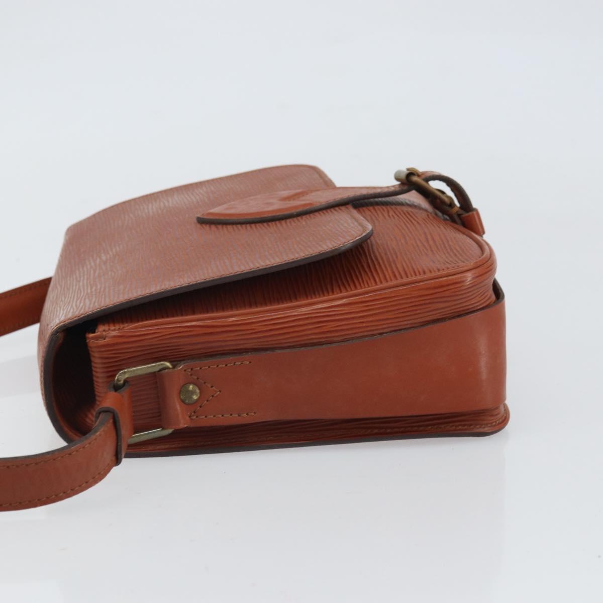 LOUIS VUITTON Epi Cartouchiere MM Shoulder Bag Brown M52243 LV Auth BA10052