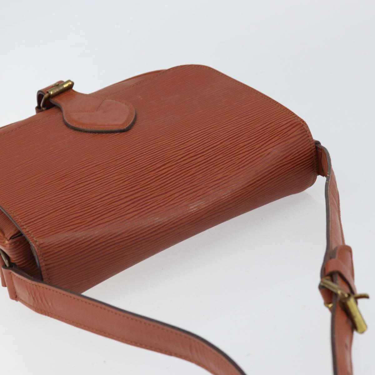 LOUIS VUITTON Epi Cartouchiere MM Shoulder Bag Brown M52243 LV Auth BA10052