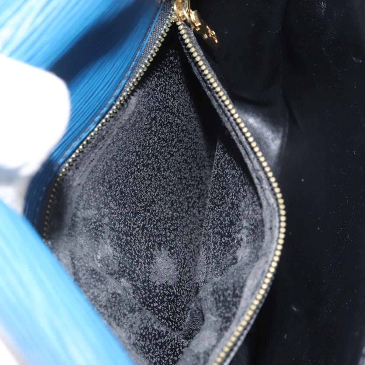 LOUIS VUITTON Epi Saint Cloud GM Shoulder Bag Toledo Blue M52195 LV Auth BA10053
