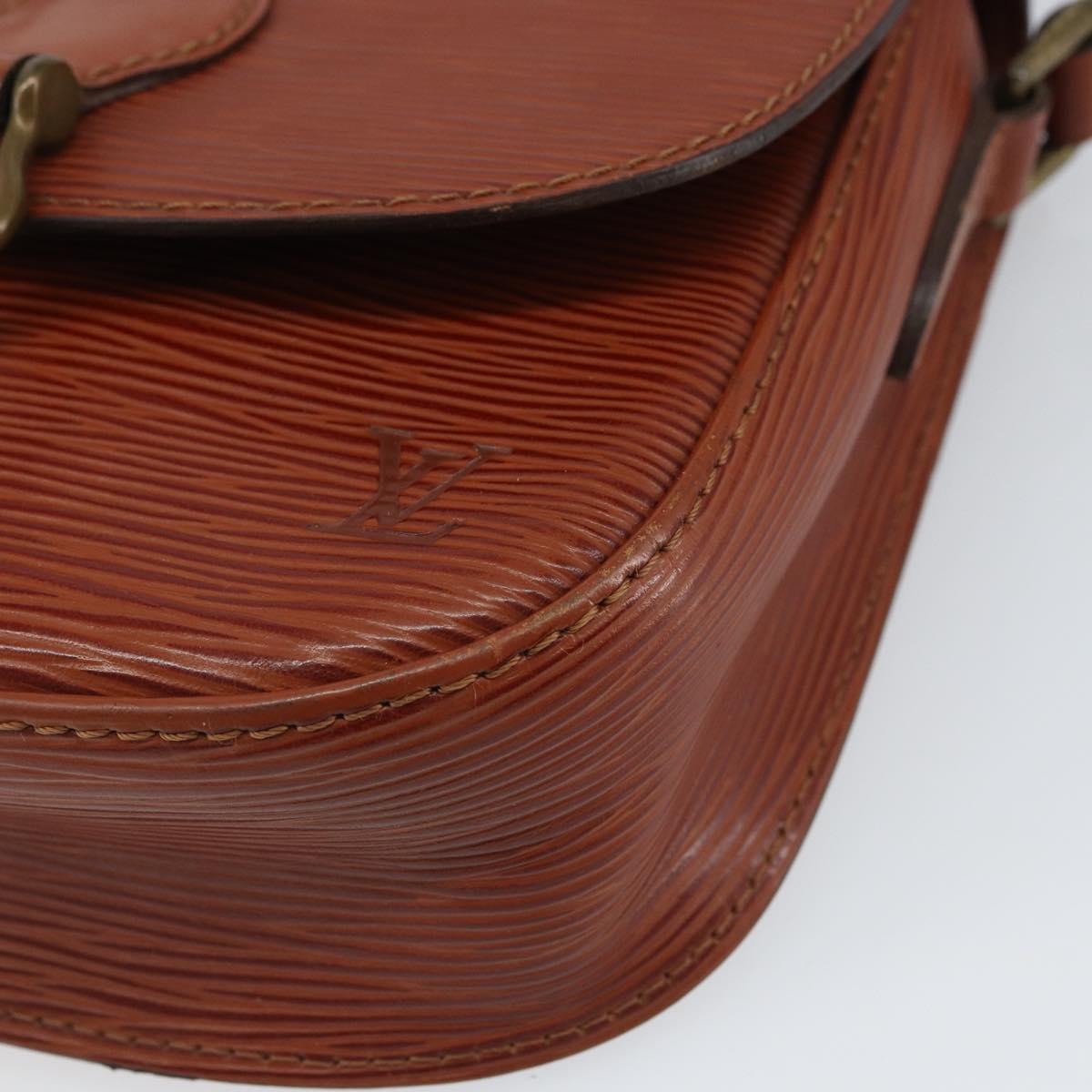 LOUIS VUITTON Epi Saint Cloud PM Shoulder Bag Brown M52213 LV Auth BA10054