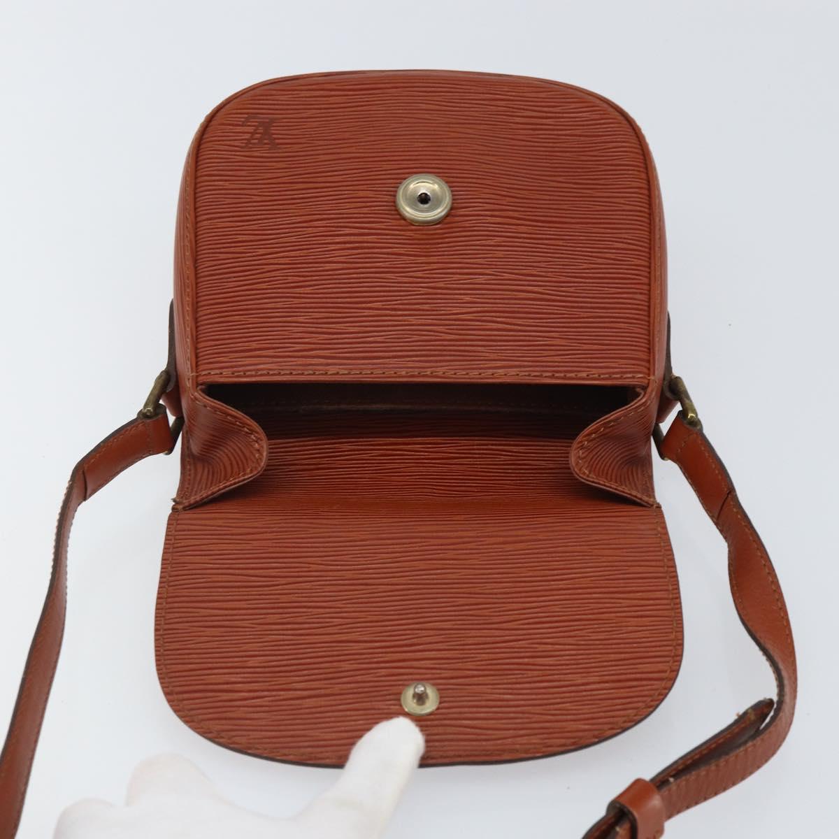 LOUIS VUITTON Epi Saint Cloud PM Shoulder Bag Brown M52213 LV Auth BA10054