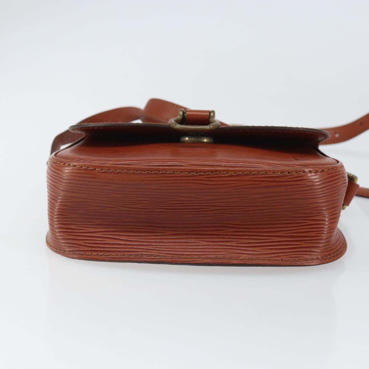 LOUIS VUITTON Epi Saint Cloud PM Shoulder Bag Brown M52213 LV Auth BA10054
