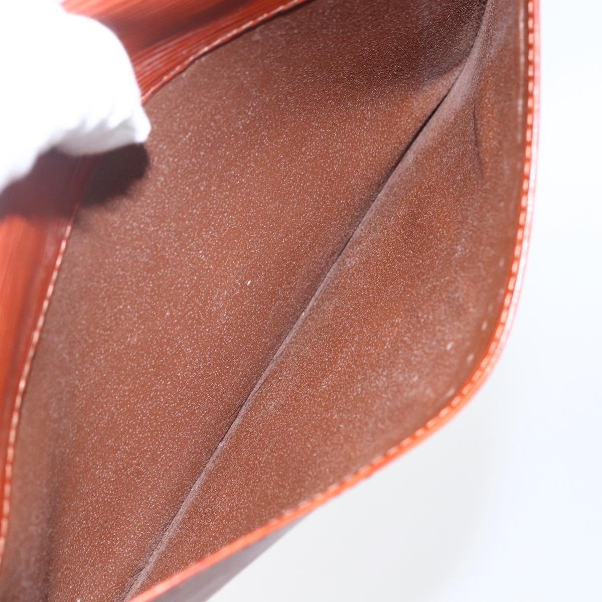 LOUIS VUITTON Epi Montaigne 27 Clutch Bag Brown LV Auth BA10055