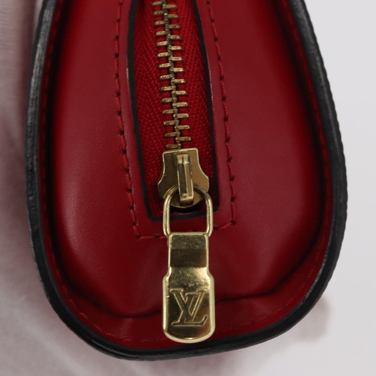 LOUIS VUITTON Epi Dauphine PM Pouch Castilian Red M48447 LV Auth BA10060