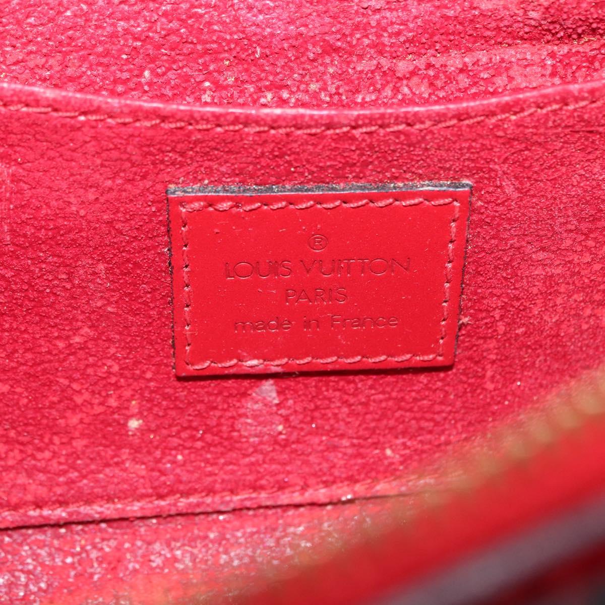 LOUIS VUITTON Epi Dauphine PM Pouch Castilian Red M48447 LV Auth BA10060