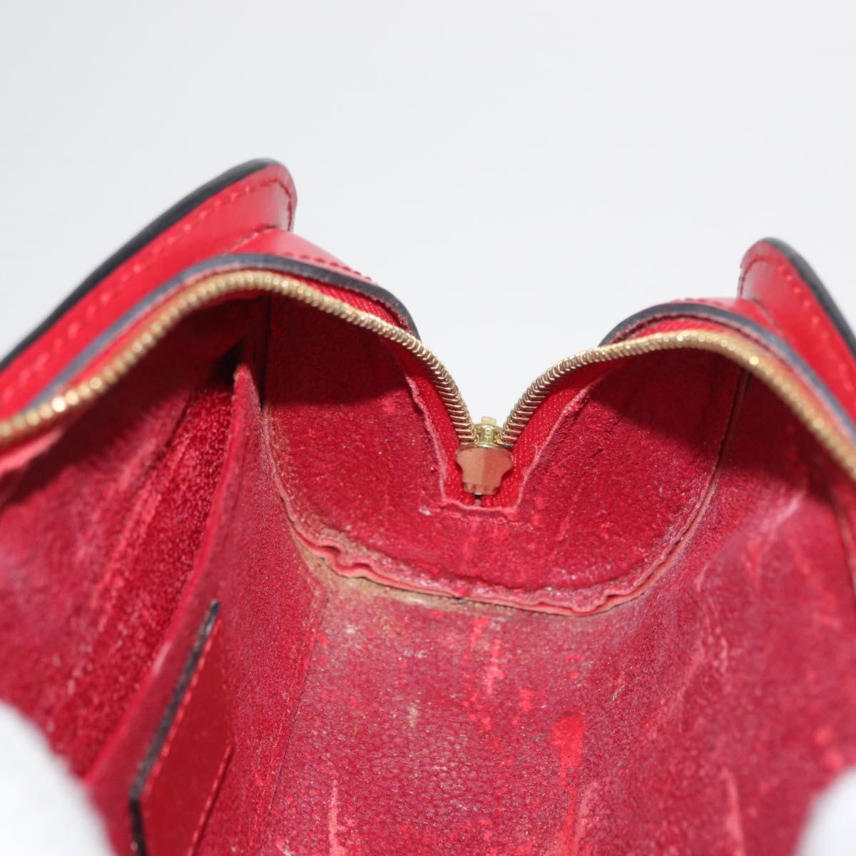 LOUIS VUITTON Epi Dauphine PM Pouch Castilian Red M48447 LV Auth BA10060