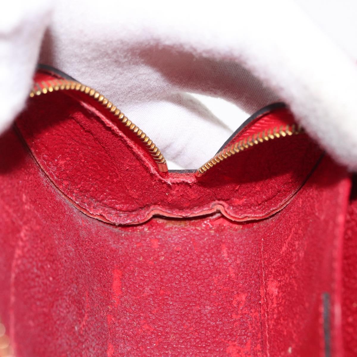 LOUIS VUITTON Epi Dauphine PM Pouch Castilian Red M48447 LV Auth BA10060