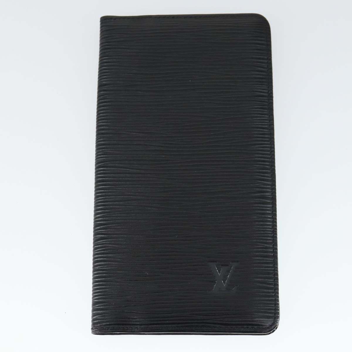 LOUIS VUITTON Monogram Epi Wallet 3 Set Black LV Auth BA10061