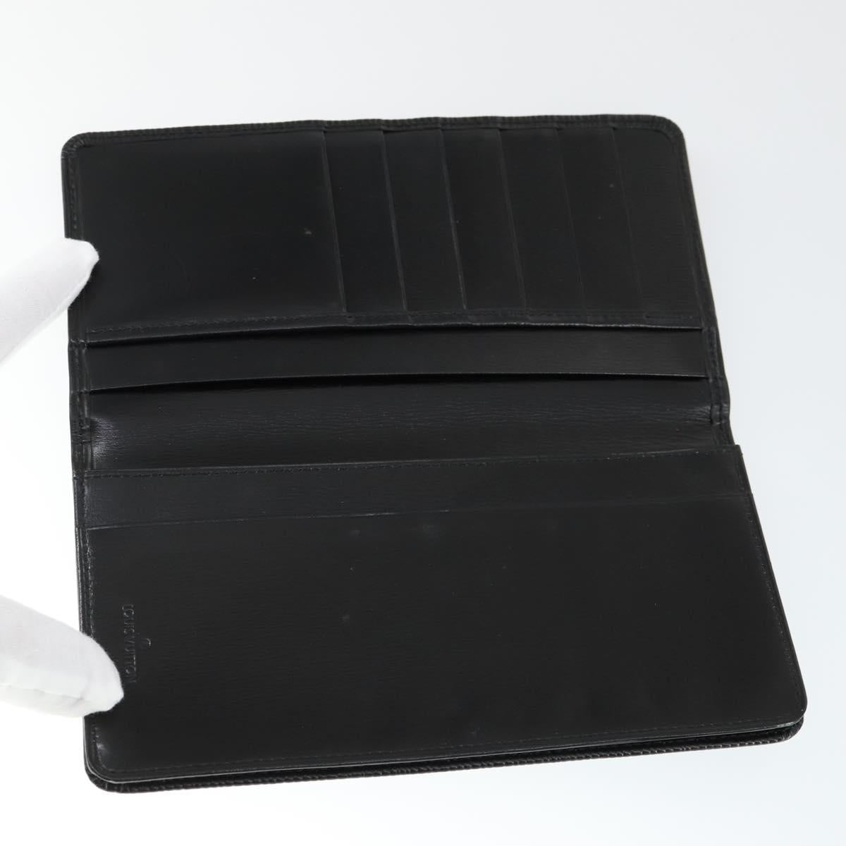 LOUIS VUITTON Monogram Epi Wallet 3 Set Black LV Auth BA10061