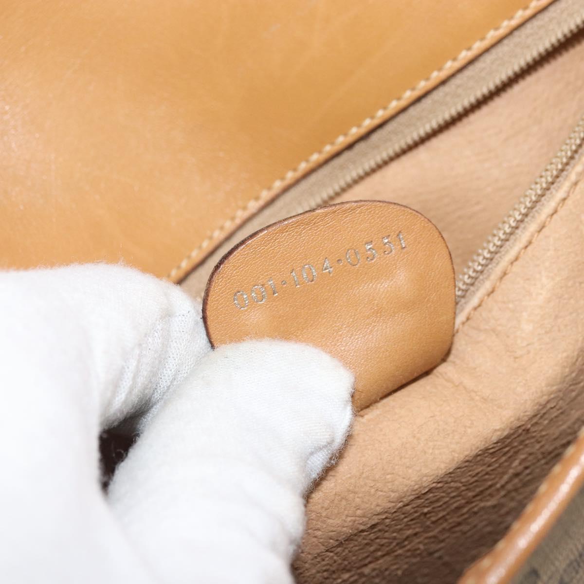 GUCCI Micro GG Supreme Shoulder Bag PVC Beige Gold 001 104 0551 Auth BA10075