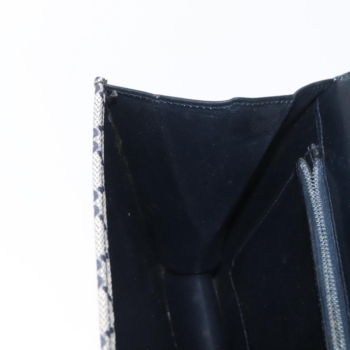 GUCCI GG Supreme Sherry Line Shoulder Bag PVC Navy Gold Auth BA10080