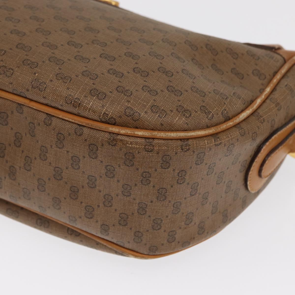 GUCCI Micro GG Supreme Web Sherry Line Bag PVC Beige 001 115 0918 Auth BA10081